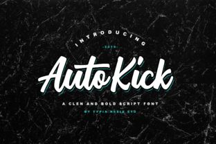 Auto Kick: A Vintage-Charm Script Font for Web Design