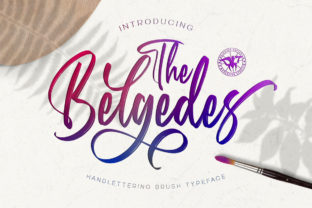Belgedes: A Brush Script Font for Elegant Web Design