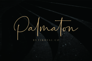 Bring Charm to Your Creations with Palmaton Font