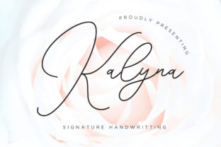 Charming Kalyna: A Handwritten Font for Crafters