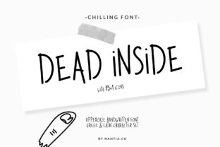 Dead Inside: A Playful Handwritten Font for Creative Branding