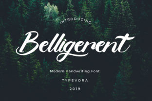 Discover Belligerent: A Bold Script for Creative Branding