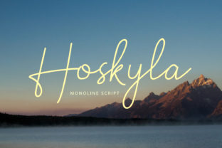 Discover Hoskyla: A Charming Script Font for Branding