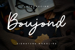 Discover the Charm of Boujond: A Perfect Script Font for Makers