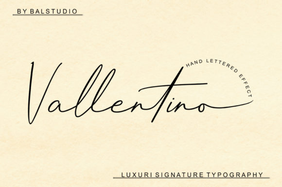 Elevate Your Craft with the Elegant Vallentino Font