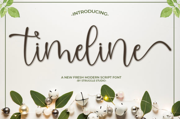 Enhance Your Brand with the Modern Script Font, Timeline