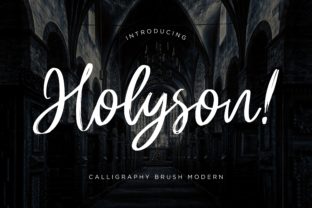 Holyson: A Charming Handwritten Font for Crafters and Makers