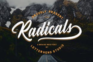 Radicals: The Charming Script Font for Eye-Catching Campaigns