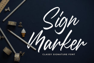 Sign Marker: A Charming Script Font for Editorial Design