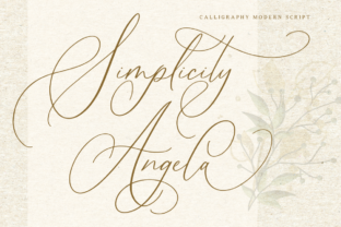 Simplicity Angela: A Font for Sophisticated Handmade Projects