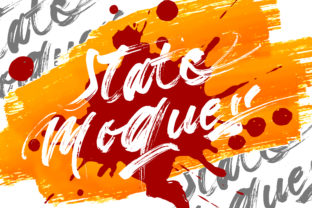 State Moques: A Vibrant Brush Font for Creative Branding