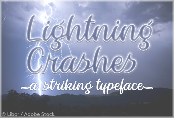 Transform Your Brand with the Elegant Lightning Crashes Font