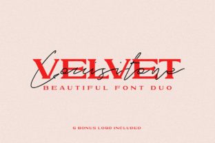 Velvet Lousitone Duo: A Font Pair for Eye-Catching Campaigns